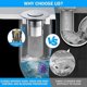 thumbnail image 4 of 2 Pieces Basin Drain for 34-40mm Drain, Improved Drain Plug Bathroom Sink Stopper with Hair Strainer, Removable Strainer Drain Plug, Drain Plug for S, 4 of 4