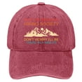 thumbnail image 1 of TIEVOSA Casquette de Randonnée Amusante Colorée Rétro Imprimée Casquette de Baseball Classique Ajustable (Rouge), 1 of 6