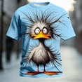thumbnail image 2 of Bibifish Mens Crew Neck Short Sleeve Graphic T-Shirts Funny Print Soft Casual Streetwear Novelty Oversized Tee Shirt, 2 of 3