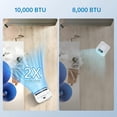 thumbnail image 6 of JoanKaren 10000 BTU Portable Air Conditioner w/ DIY Window Kit,Cools Room up to 450 Sq. ft,3-in-1 AC Unit with Cooling,Dehumidifier,Fan,Smart Floor Standing AC, 6 of 9