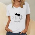 thumbnail image 2 of Blusa de mujer Oktoberfest Camiseta de cuello redondo Estampado de verano Jersey de manga corta Camiseta de mujer para hombre Tops Camisa Pompotops hfajkhk135942, 2 of 5