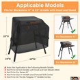 thumbnail image 2 of Griddle Cover for Blackstone 17 inch 22 inch Griddle with Hood and Stand, Outdoor Heavy Duty 600D Polyester Grill Cover for Blackstone 17", 2 of 7