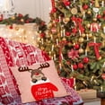 thumbnail image 5 of Fiudx Navidad Funda De Almohada Navideña De Lino De Papá Noel, Funda De Cojín Para Sofá Y Coche, Decoración Del Hogar, 5 of 5