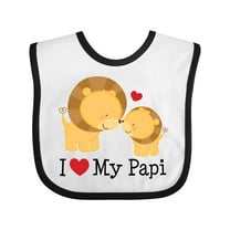 Inktastic I Love My Papi Childs Boys or Girls Baby Bib