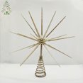 thumbnail image 2 of KG decoración navideña personalizada Noel Navidad diseño creativo Navidad estrella plegada oro plata brillo adorno para árbol de Navidad, 2 of 4