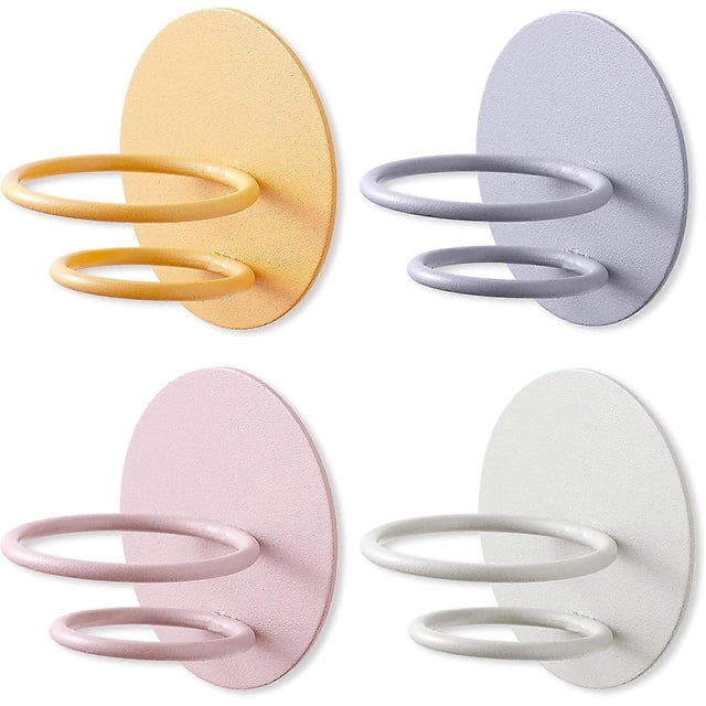 SZTXJ 4 Colors Makeup Sponge Holder, Wall Mounted Makeup Blender Holder Drying Rack, Beauty Sponge Stand Holder(Yellow, Blue, Pink, Beige)