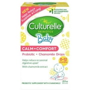 Culturelle Baby Calm + Comfort, Probiotic + Chamomile Drops, 0.29 oz (Pack of 2)