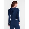 thumbnail image 3 of No Boundaries Zip Up Sweater, Women's XXS-XXL, 3 of 5