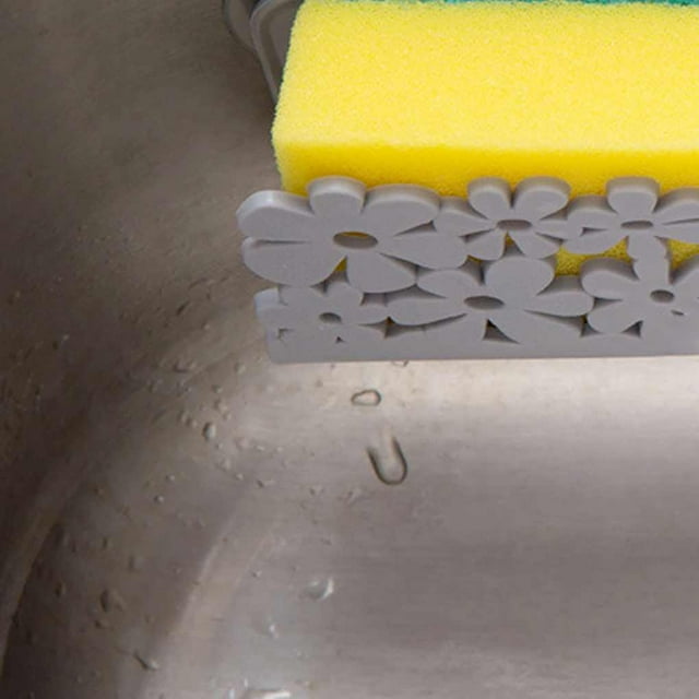 Dish Cloths Rack Suction Sponge Holder Clip Rag Cloths Rack;Suction Sponge Storage Rack Kitchen Bathroom Organizer Wall Mounted Shelf