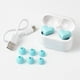 thumbnail image 2 of Auriculares inalámbricos con forma de corazón, reducción de ruido deportivo inalámbrico intrauditivo, azul, 2 of 3