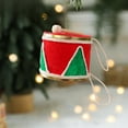 thumbnail image 2 of Bfogop Christmas Tree Players Lovers Keepsake Drummer Gifts for Men Christmas Hanging Decor Glitter Mini Drum, Hanging Decoration Pendants Christmas Holiday Wedding Party Decor, 2 of 6