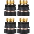 thumbnail image 1 of Paquete de 4 adaptadores de conexión rápida para manguera de jardín, conector de latón macho y hembra de 3/4 pulgadas, accesorio de conector de boquilla de manguera de jardín Sprs de riego Adepaton YQ-2585, 1 of 6