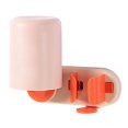 thumbnail image 1 of Estante de almacenamiento con taza para uso doméstico Soporte funcional para cepillos de dientes de pared de color rosa y naranja, 1 of 7