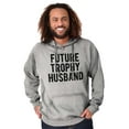 thumbnail image 5 of Future Trophy Husband Engagement Hoodie Hooded Sweatshirt Men Brisco Brands S, 5 of 6