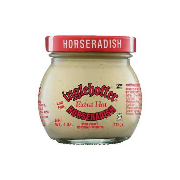 Inglehoffer Extra Hot Horseradish, 4 oz Jar
