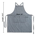 thumbnail image 2 of TOPTIE Cotton Canvas Denim Apron Sleeveless Kitchen Workwear with Pockets for Home and Restaurant-Blue, 2 of 6