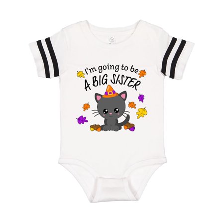 

Inktastic I m Going to be a Big Sister- cute Halloween cat Gift Baby Girl Bodysuit