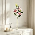 thumbnail image 4 of Artificial Lily Flowers, Realistic Faux Floral Arrangement Ornaments for Home and Hotel Use, Maintenance Free Wedding Decor, Lifelike Decorative Flower Pieces for Indoor Outdoor Display, 4 of 7