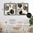 thumbnail image 3 of Stupell Industries Agate Patterned Shapes 2 Piece Black Framed Floater Canvas Set design by Jacob Q, 25 x 25, 3 of 9