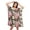 Brown, variant on Moomaya Short Caftan Cover Up Dress Printed Women Kaftan Beachwear Cover Up