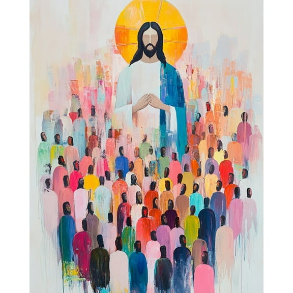 Paint by Numbers for Adults Kids Beginner Pilgrimage of the People DIY Acrylic Painting by Numbers Kits with Brushes Acrylic Pigment Home Decoration Gifts 16 x 20 inch