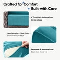 thumbnail image 3 of Joyofarm 24" x 22" x 6" Outdoor Chair Cushions for Patio Furniture, Deep Seat and High Back for Patio Rocking Dining Chair and Couch, Light Blue (Set of 4), 3 of 8