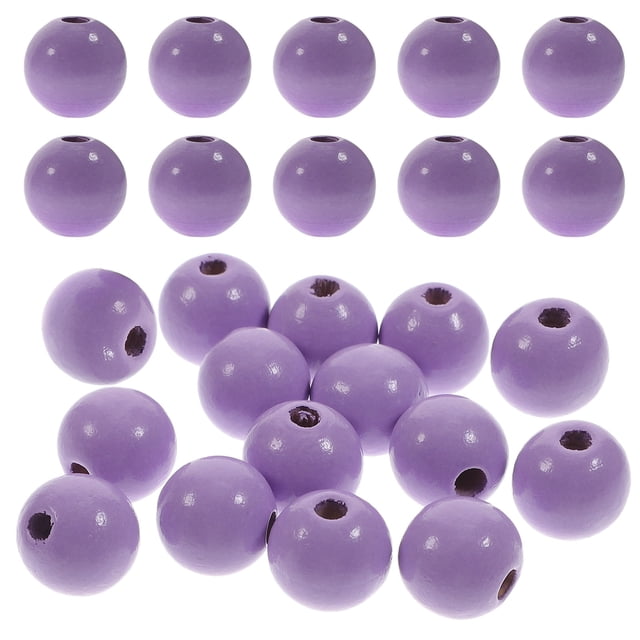 OULII 100 Pcs Perles Violettes pour Fournitures d'Artisanat Design Simple