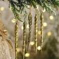 thumbnail image 4 of Christmas Snowflake Icicle Decorations 12PCS Gold Color Snowflake Icicles Ornaments Set Acrylic Christmas Ornaments for Christmas Tree Outdoor By Aousthop/ Christmas Colored Icicle Pendants, 4 of 6