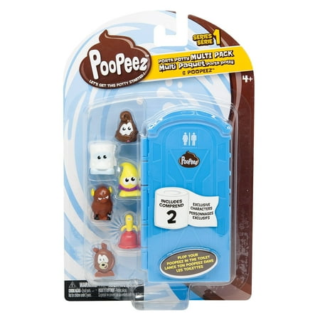 Porta Potty Toy Poopeez Series 1 Porta Potty Multi Pack Squishy Collectible Toy, There's nothing better than an unused porta potty! By Basic Fun ()
