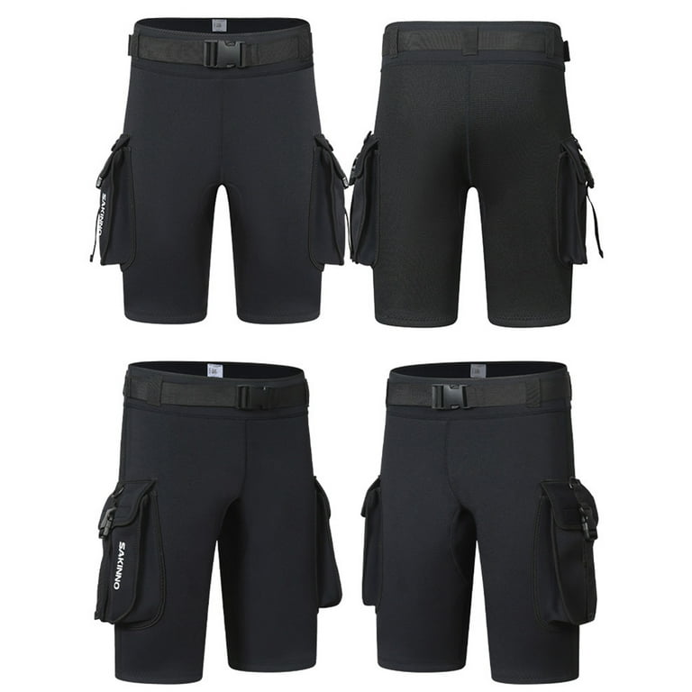 SUNHUFA 3mm Scuba Diving Shorts D Ring Buckle Unisex Wetsuit Cargo Shorts XL Walmart