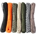 thumbnail image 2 of Cuerda de paracaídas táctica militar de supervivencia de 9 núcleos, 650 lb, 5/15/31 m de diámetro, 4 mm, para hacer bricolaje, pulseras, collares de perro, carpas, 2 of 5