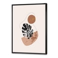thumbnail image 3 of Designart 'Abstract Tropical Monstera Shapes and Leaves' Modern Framed Canvas Wall Art Print, 3 of 5