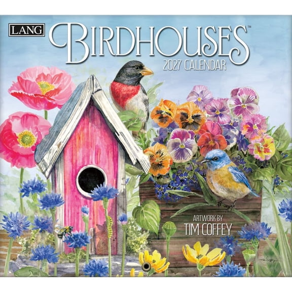 Lang Brands, Birdhouses 2027 Wall Calendar by Tim Coffey