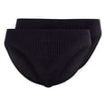 thumbnail image 1 of SKINY Slips para hombre, pack de 2 – slip brasileño, algodón stretch, single jersey Negro/Blanco L (Large), 1 of 5