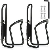 Water Bottle Cages, Basic MTB Bike Bicycle Alloy Aluminum Lightweight Water Bottle Holder Cages Brackets(2 Pack- Drilled Holes Required)