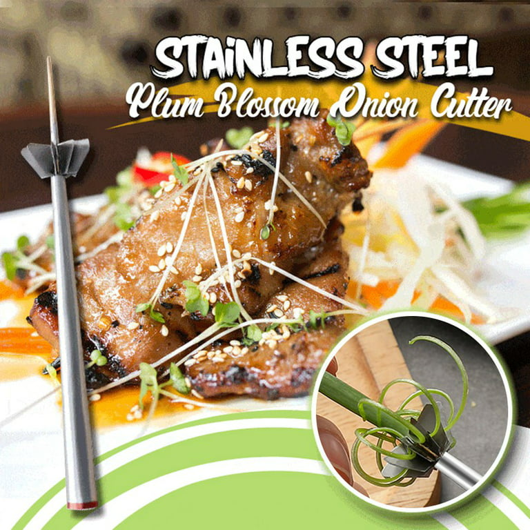  Scallion Cutter, Stainless Steel Onion Blossom Cutter