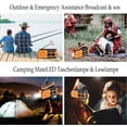 thumbnail image 3 of Solar Hand Crank Radio with LED Flashlight for Emergency, NOAA Weather Radio with 5000mAh Power Bank,Battery Operated Radio with AM/FM/NOAA,SOS Alarm,Phone Charger,for Outdoor Hurricanes, 3 of 4