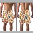 thumbnail image 3 of luoweisi Men's Beach Shorts Quick Dry Swim Trunks with Mesh Lining Thanksgiving Leaves XL, 3 of 5