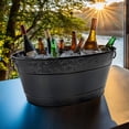 thumbnail image 6 of BREKX Colt Oval Hammered and Smooth Beverage Tubs, 6 of 7