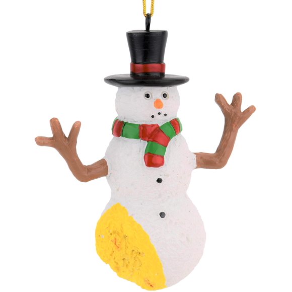 Adorno Navideño Tree Buddees Funny Pee On Snowman
