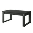 thumbnail image 1 of Yiwa Black Coffee Table for Living Room, 34"x22"x16" Patio Coffee Table for Garden, 1 of 7