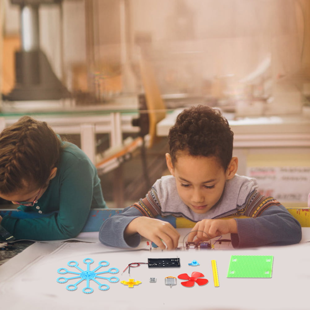 DIY Handmade Hand Cranked Bubble Machine Children Science Experiment Toy 