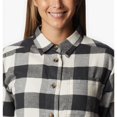 thumbnail image 4 of Columbia Women's Holly Hideaway Flannel Shirt, Shark Buffalo Check, X-Small, 4 of 4
