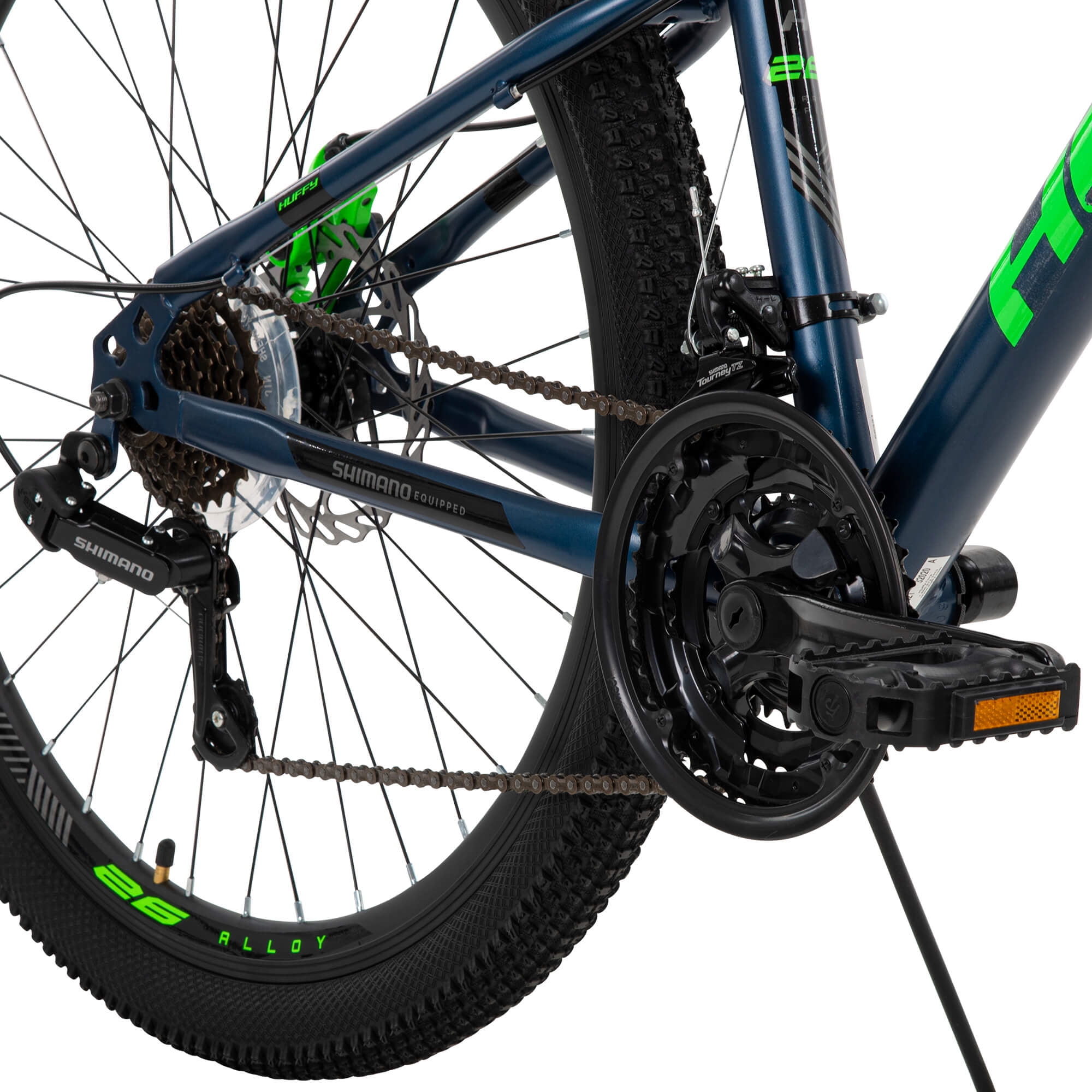 Huffy 26 Inch Scout Men s 21 Speed Hardtail Mountain Bike Denim Blue