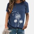 thumbnail image 2 of Ichuanyi Womens Tops Summer Women's sexy fashion print pullover casual short-sleeved T-shirt tops, 2 of 4