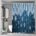 thumbnail image 4 of Btomtd Christmas Themed Shower Curtain, Water Proof Shower Curtain Liner for Holiday Bathroom Decor, Festive Shower Curtains for Bath - 35.43"x70.86", A, 4 of 6