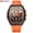 Black shell orange, variant on Stainless Steel Tourbillon Watch Men's Student Quartz Watch Business Calendar Waterproof Steel Belt Watch Large Dial Luminous