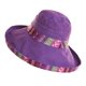 thumbnail image 1 of Sombrero para el sol Yuyangstore mujer playa violeta ala ancha, 1 of 8