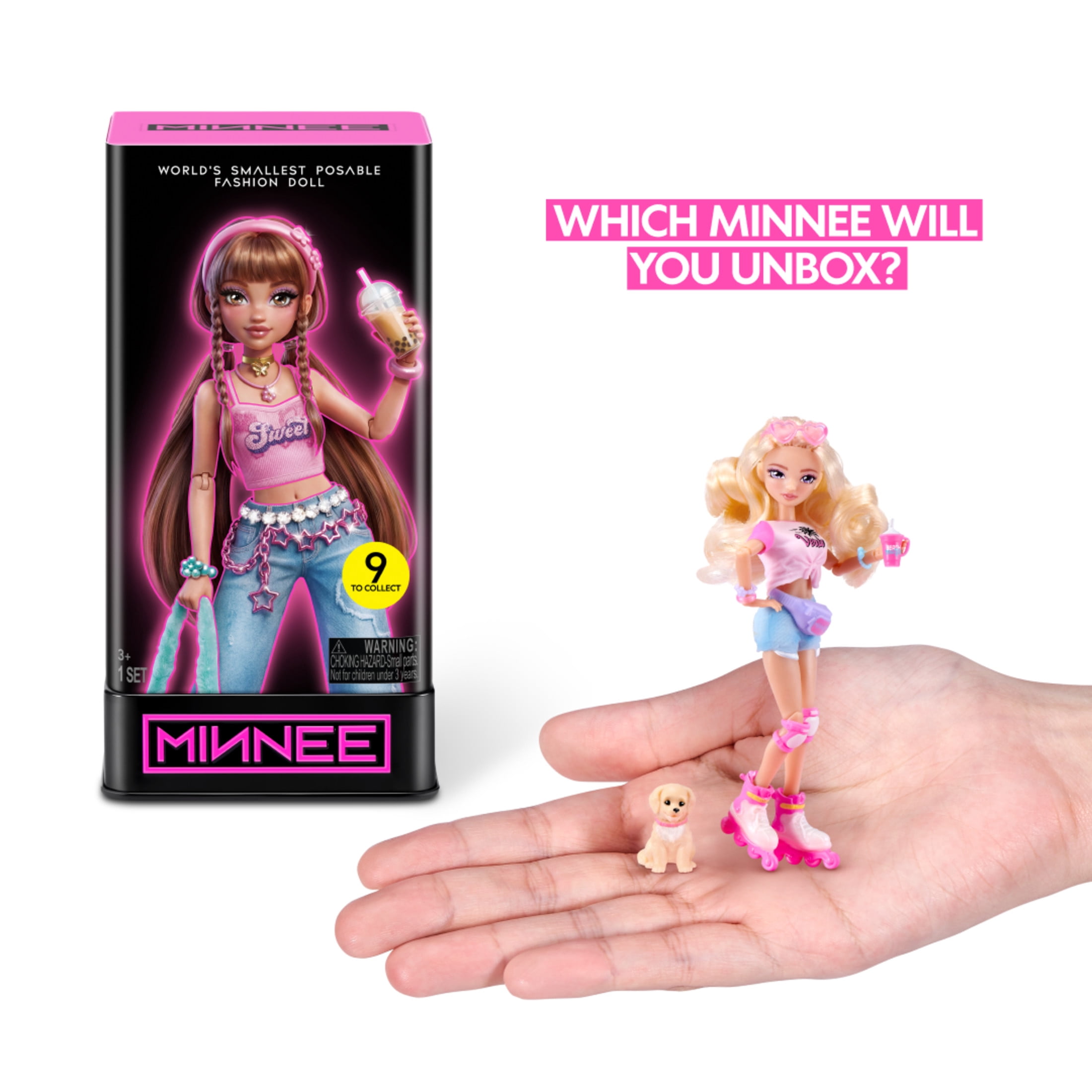 MINNEE Fashion Doll Blind Box by STARBOX - Collectible 4 inch Surprise Doll with Mystery Accessories Ages 3+