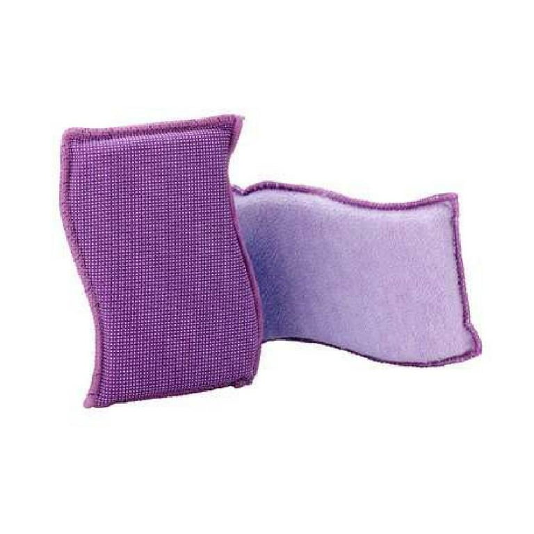 3M Scotch Brite Stay Clean Scrubbers Easy Hold Non Stick Scratch Sponge 2 Ct Purple 12 Pack
